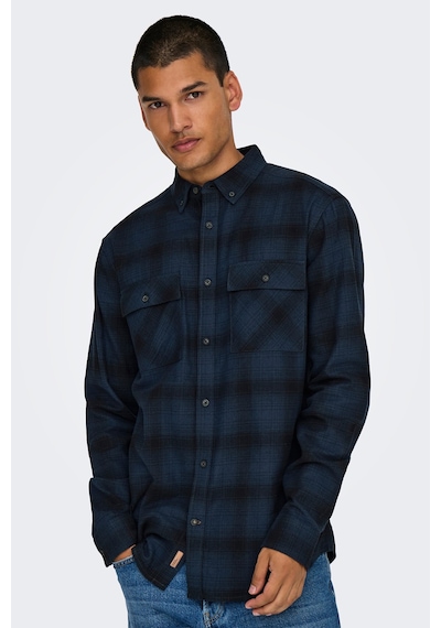 Only & Sons Erkek Onsmatt Uzun Kollu Regular Fit %100 Pamuk Gömlek 22030127 Lacivert Lacivert Only & Sons Erkek Onsmatt Uzun Kollu Regular Fit %100 Pamuk Gömlek 22030127 Lacivert Lacivert