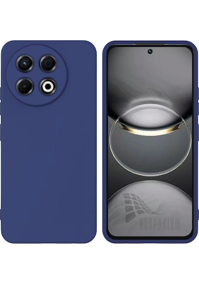 Tecno Spark 30 Pro Uyumlu Silikon Kılıf - Kamera Korumalı Esnek Pastel Renk Kapak - Lacivert