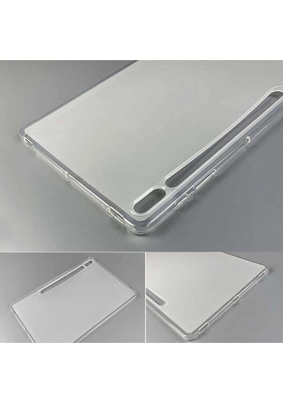 Samsung Galaxy Tab S7 Fe T737 T735 T730 Uyumlu Şeffaf Silikon Tablet Kılıfı Kılıf