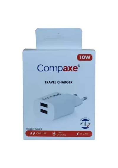 Compaxe Cta-521d Çift Usb 10w Şarj Adaptörü