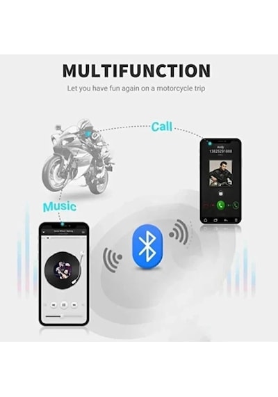 X3 Motor Kask Kulaklık Rgb Modlu Su Geçirmez 5.3 Bluetooth Interc