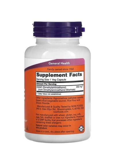Foods Dmae 250 Mg 100 Kapsül