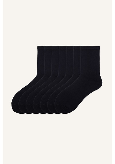 Defacto Unisex 7li Pamuklu Çorap Seti I3271aunsbk23 Siyah-bk23