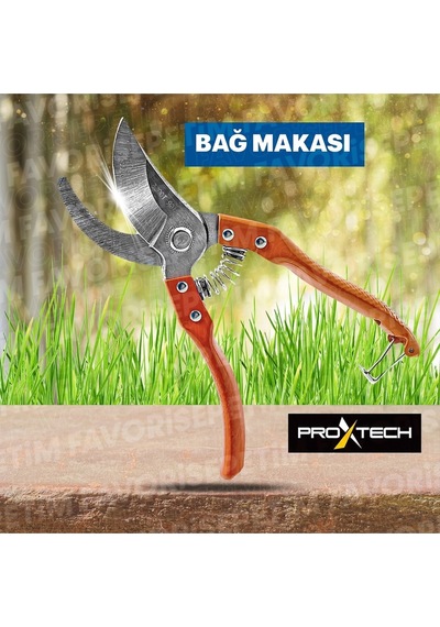 Proxtech Teleskopik Saptakmalı 330mmtestere,180mm Katlanır Budama Testeresi Dal Budama Makası 3lü