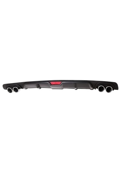 Fiat Bravo Uyumlu Body Kit Difüzör 4 Çıkış Siyah Yuvarlak