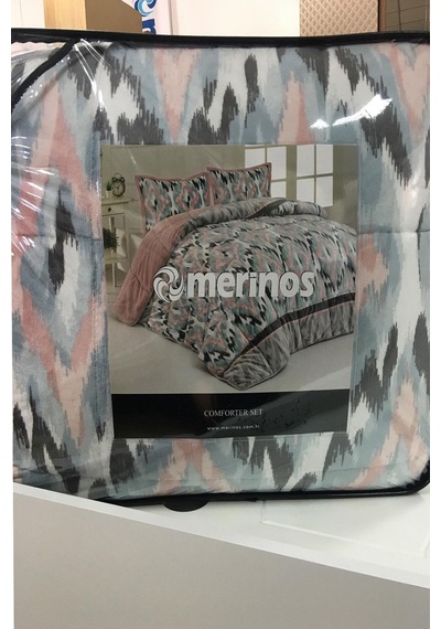 Merinos Comforter Yorgan Seti Mavi