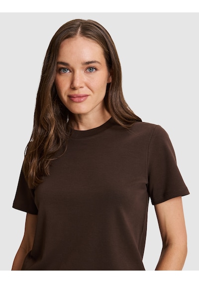 Pierre Cardin Kahverengi Regular Fit Basic Tişört 50331306 Vr029