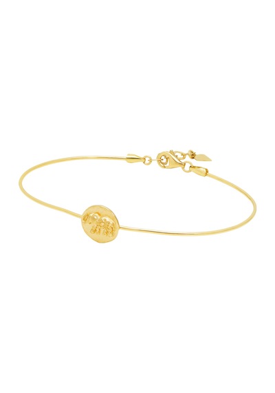 Debora Jewelry 14 Ayar Altın Fil Kabartmalı Kelepçe Bileklik