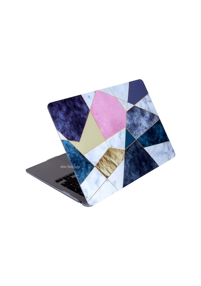 Macbook Air 13.3 İnç Kılıf A1932 A2179 A2337 M1 Uyumlu Hard Case Sert Koruyucu Kapak Geometrik Mermer Desenli İnce Hafif Laptop Kılıfı Belirtilmemiş