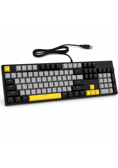 Kablolu Mekanik Gaming Klavye Rgb Aydınlatmalı Blue Switch Tam Boy Türkçe Q 26 Tuş Anti-ghosting