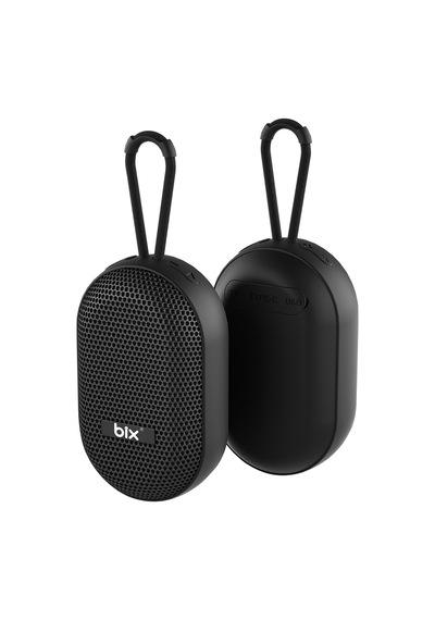 Bix Bxws01 Bluetooth 6.0 Ipx4 Suya Dayanıklı 8w Taşınabilir Hoparlör Microsd & Usb Destekli Speaker Siyah