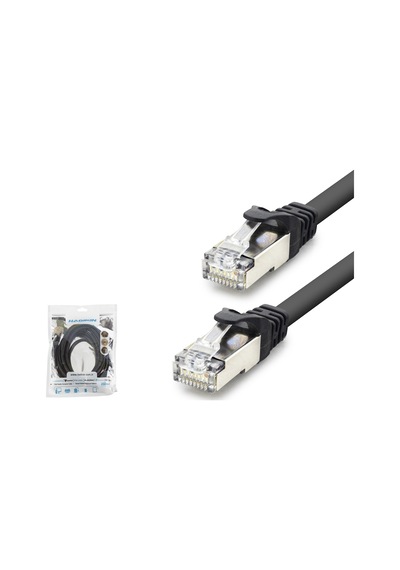 Hadron Hdx5092 Cat7 Ethernet Patch Kablosu 10 Gbps 600 Mhz 3 M - Siyah