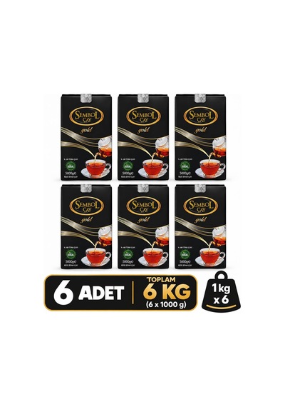 Sembol Gold Çay 6 Kg 6 X 1 Kg Ekonomik Paket, Toptan Çay, Kafe, Kıraathane, Çay Ocağı Ve İşletmelere Uygun