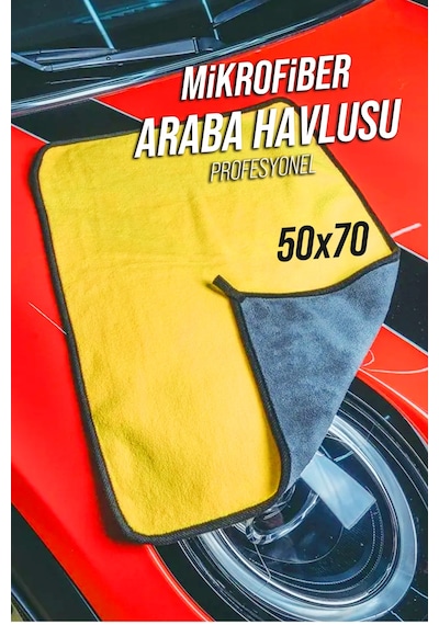 Premium Xl Boy Mikrofiber Kalın Büyük Boy Emici Çift Yüzlü Araç Kaporta Kurulama Cila Bezi Xl