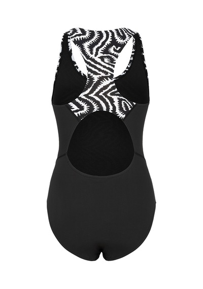 Slazenger Sports Back Kadın Yüzücü Siyah Mayo