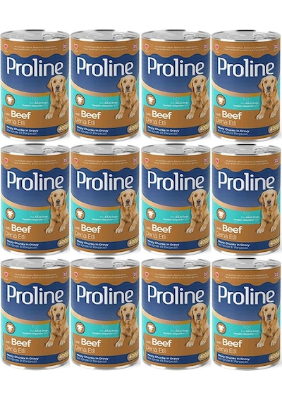 Pro Line Dana Etli Yetişkin Köpek Konservesi 12 x 400 G