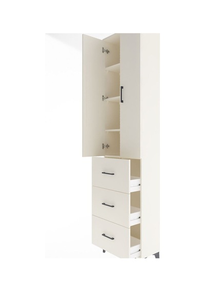 Arges Dolap 4 Raflı 3 Çekmeceli 2 Kapaklı 60x30x243 Aytaşı-ay... Aytaşı