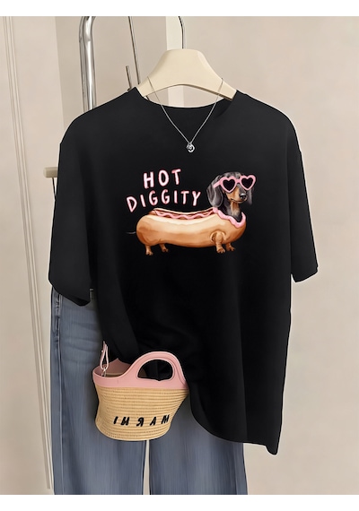 Noıssey Urban Pop Graphic Kadın Tişört Koleksiyonukod 5514 Siyah