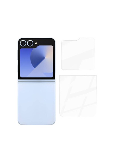 Samsung Galaxy Uyumlu Z Flip 7 Fe 5g 2in1 Cam Ekran Koruyucu-şeffaf