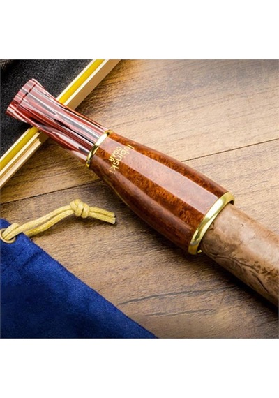 Lubinski 4 Boy Kullanım Briar Puro Ağızlığı 9mm Filtreli Long Smooth 38-57 Ring Lb-935