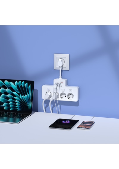 S-link Prz08 Beyaz 4 Soketli 15cm 1 Usb 2 Type-c Pd20w Tam Bakır Kablolu Akım Korumalı Priz 10 - 15 C M S-link Prz08 Beyaz 4 Soketli 15cm 1 Usb 2 Type-c Pd20w Tam Bakır Kablolu Akım Korumalı Priz 10 - 15 C M