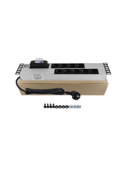 Amp Connect 9'Lu Schuko Kabinet Grup Prizi 16A Sigortalı (Pdu)