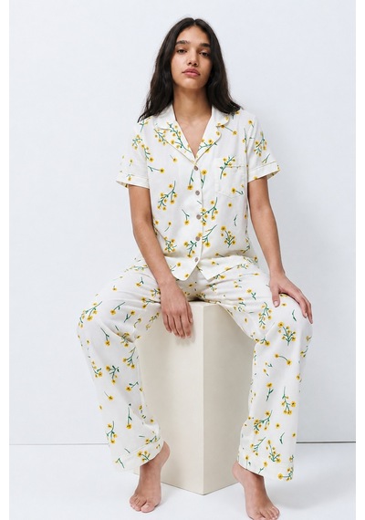 Standart Boy Elastanlı Çok Renkli Pijama Takımı