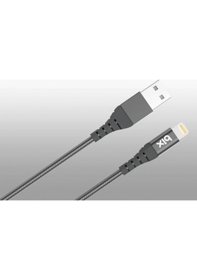Bix Apple iPhone Uyumlu Için Ultra Güçlendirilmiş Mfı Lightning Şarj Kablosu