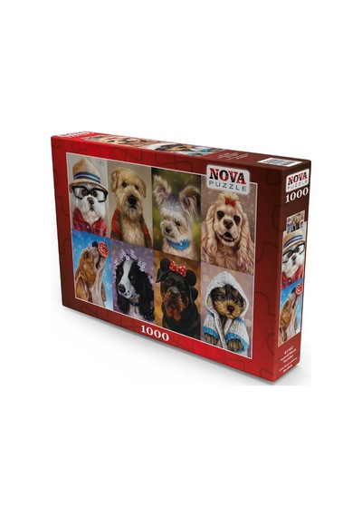 Nova 1000 Parça Puzzle - Sevimli Köpek Yavruları
