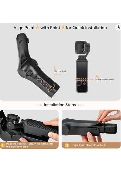 Djı Osmo Pocket 3/4 Koruyucu Kapak Siyah