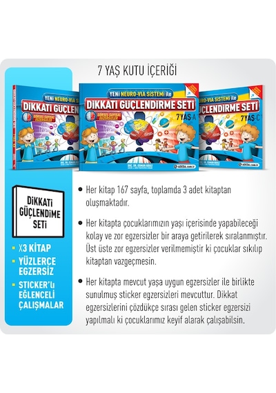 Adeda Yayıncılık Dikkati Güçlendirme Seti - 7  Yaş