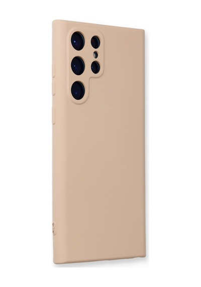 Samsung Galaxy  Uyumlu,  S24 Ultra Kılıf Nano İçi Kadife Silikon - Pudra