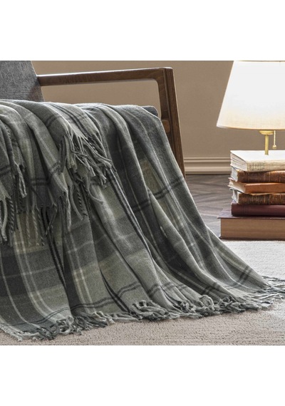 Taç Butik Doğu Ekspresi Akrilik Throw Gri 000000001500223709 Gri
