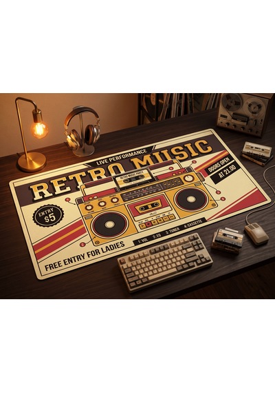 Oryn Rewind / Edition 80x30cm Gaming Mousepad - 3mm Kalınlık 004