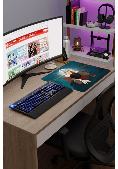 Avatar Son Hava Bükücü Dikişli Kauçuk Oyuncu Mousepad V5 - 48x40 Xl Gaming Mouse Pad