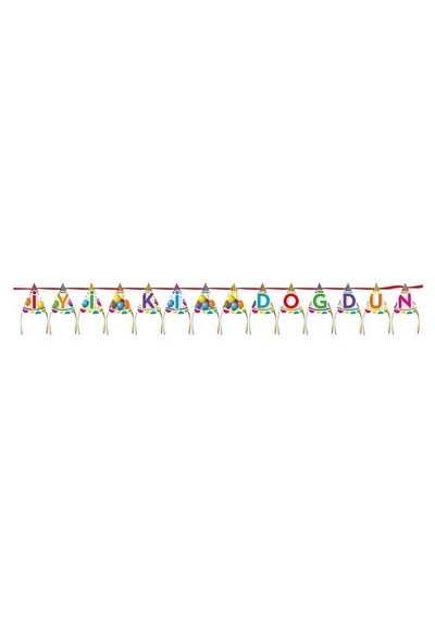 Thb5930 Balonevi. Gökkuşağı. ''Iyi Ki Doğdun'' Külah Banner