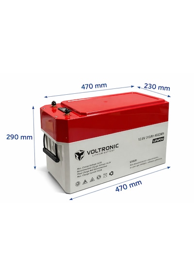 Megacell / Voltronic 12.8 V 315 Ah Lityum Demir Fosfat Akü Lifep04 -prizmatik Hücreli