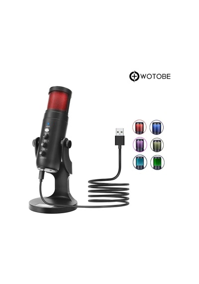 Ayarlanabilir Rgb Renk Değiştiren Usb Mikrofon