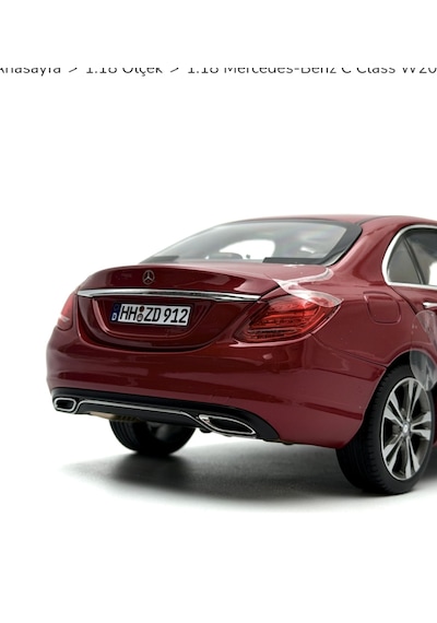 Venüs Hobi // 1:18 Ölçek Mercedes C - Class 2015 Red Metalic