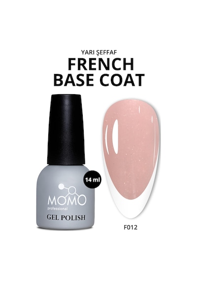Momo Professional Kalıcı Oje French Base F012 Işıltılı Ten 14 Ml