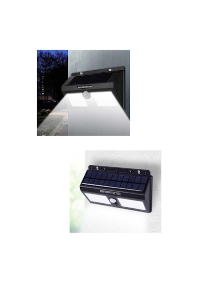 Philips BWS010 10W Solar Güneş Enerjili Duvar Aplik Beyaz Işık - Dış Mekan Sensörlü Aydınlatması Siyah