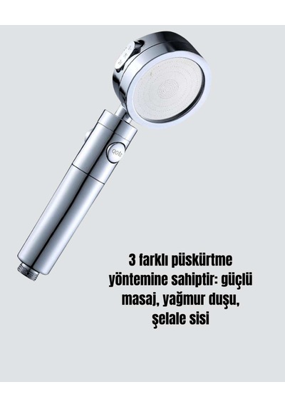 Ve Yağmur Modlu Su Tasarruflu Duş Başlığı Diğer