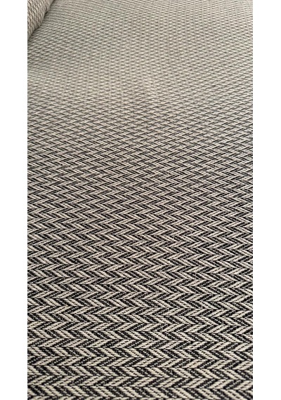 Lunga Vita Başak Desen Dokuma %100 Pamuklu Çok Amaçlı Pike Koltuk Örtüsü 180x230 Siyah