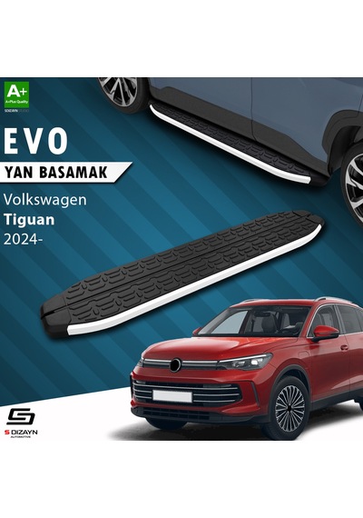 S-dizayn Vw Tiguan 3 Evo Aluminyum Yan Basamak 183 Cm 2024 Üzeri