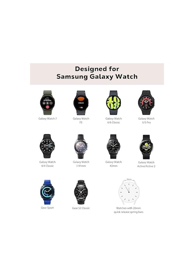 Samsung Galaxy Uyumlu Watch 4 Classic 42mm Kordon Silikon Kordon