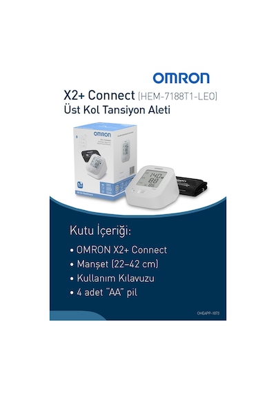 Omron X2+ Connect Üst Koldan Ölçer Dijital Tansiyon Aleti