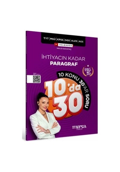Tyt Msü Kpss Dgs Ales Ags İhtiyacın Kadar Paragraf 10 Konu 30'...