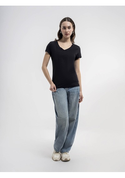 Loft Kadın T-shirt Siyah Lf2036284 24yp69000288 P6934