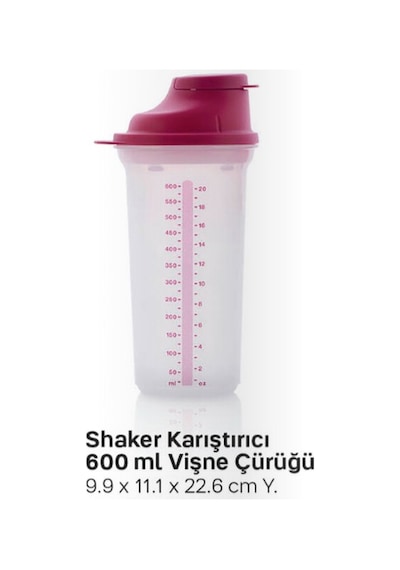 Tupperware Shaker Karıştırıcı 600 Ml Şekşek Esc Çok Renkli