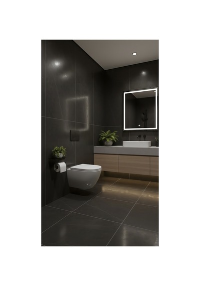 Premium Seri Paslanmaz Metal Tuvalet Kağıdı Askısı Ve Organizer Raflı Tuvalet Kağıdı Wc Askısı Siyah